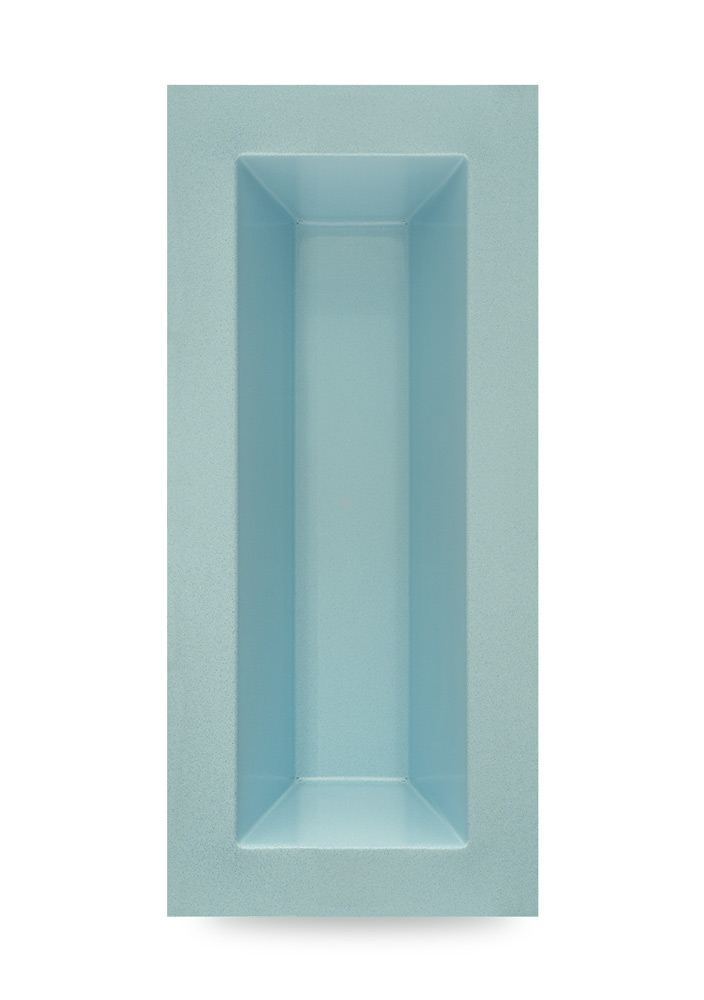 GFK Teichbecken rechteckig 350 Liter <br/> 1800 x 800 x 520 mm M+W Gartenflair GFK Teichbecken rechteckig 350 Liter blau-granit