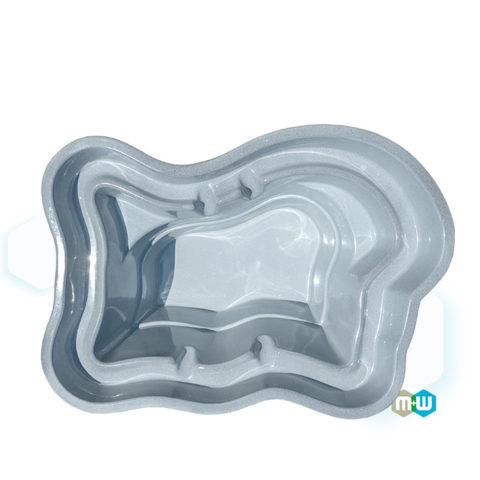 GFK Gartenteich Aller 1900 Liter 260x180x110 cm • Gartenteiche und