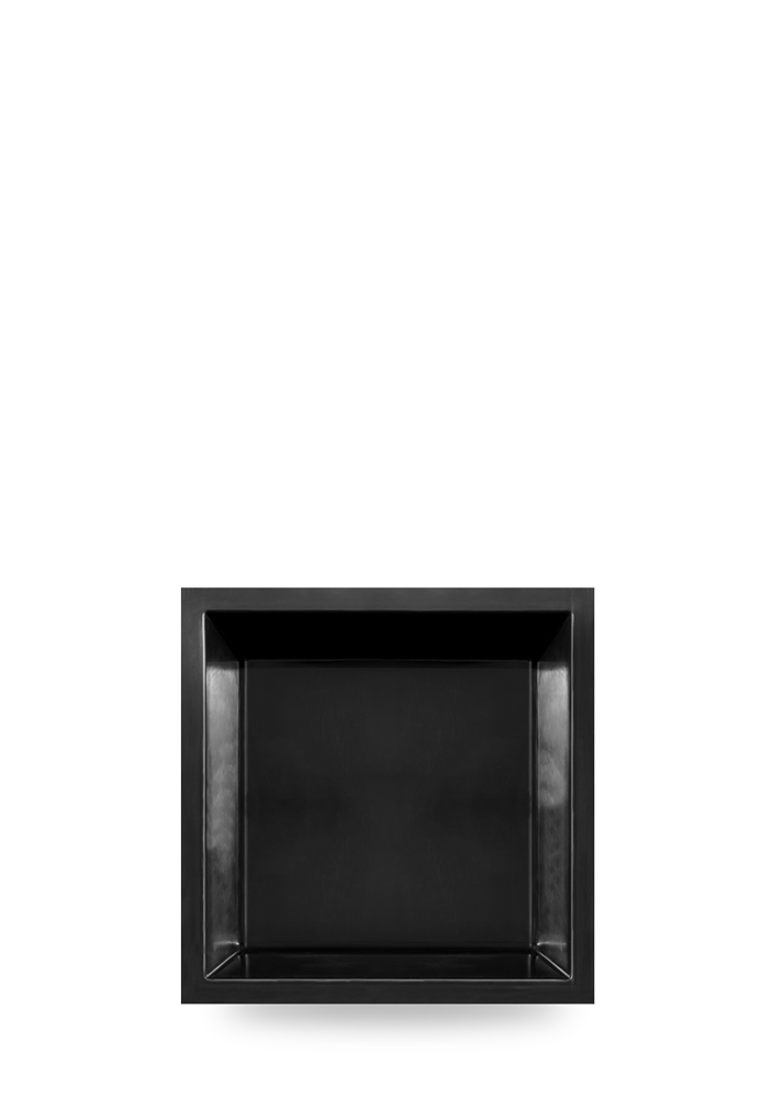 GFK Teichbecken quadratisch 695 Liter <br/> 1450 x 1450 x 520 mm M+W-Gartenflair-GFK-Teichbecken-quadratisch-695-Liter-schwarz-6020