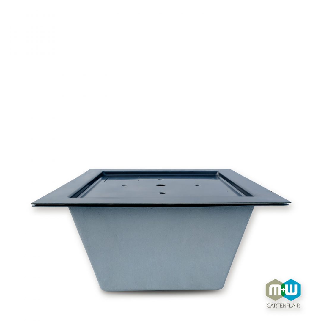 GFK Teichbecken quadratisch 1510 Liter 210x210x52 cm • Gartenteiche